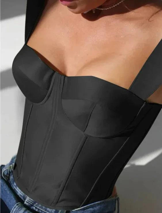 Fishbone Backless Zipper Vest - Rafaga1