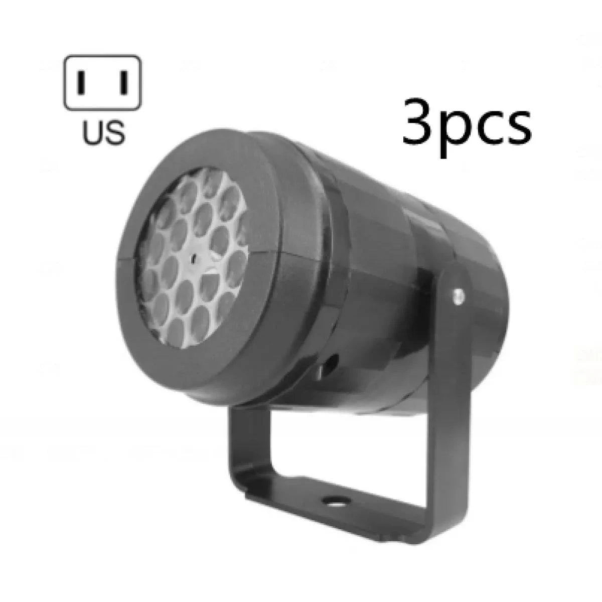 Snowflake LED Projector Light – Rotating Xmas Pattern for Outdoor Holiday Decor - Rafaga1