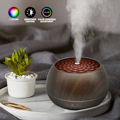 Luxury Multifunction 1000ml 7 Colors Essential Oil Aroma Diffuser Blue tooth With Negative Ion Purification - Rafaga1