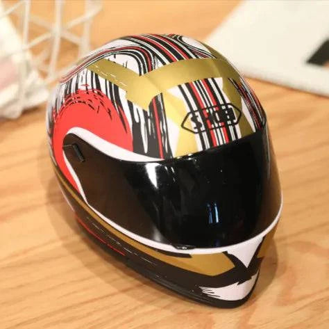 Motorcycle Helmet Racing Bear Decor - A fun, unique gift for bike lovers - Rafaga1