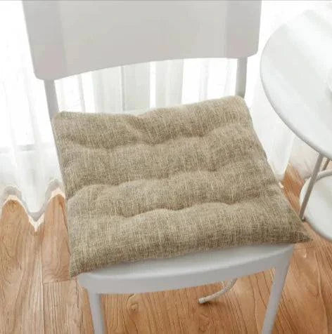 Nordic-Style Thick Linen Seat Cushion - Rafaga1