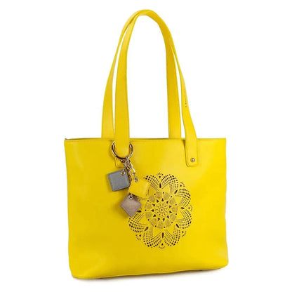 Sprout Leather Tote -Lemon - Rafaga1