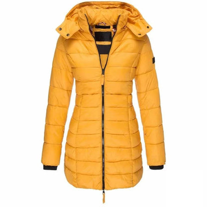 Mid-length Slim-fit Quilted Jacket - Rafaga1