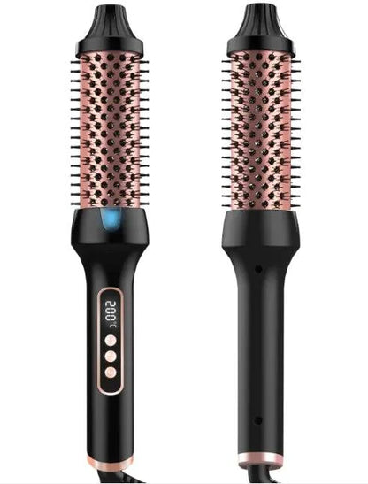 2-in-1 Hair Straightener & Curler Brush with PTC Heating - Rafaga1