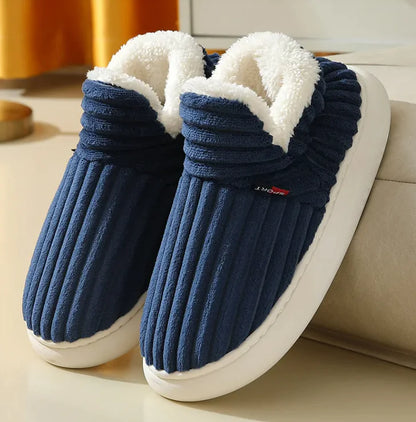 Men's & Women's Fleece Plush Cotton Slippers - Rafaga1