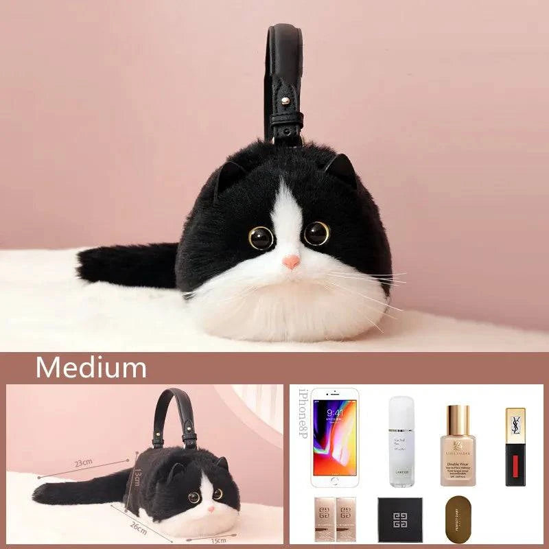 Women's Cute Handmade Cat Doll Bag - Rafaga1