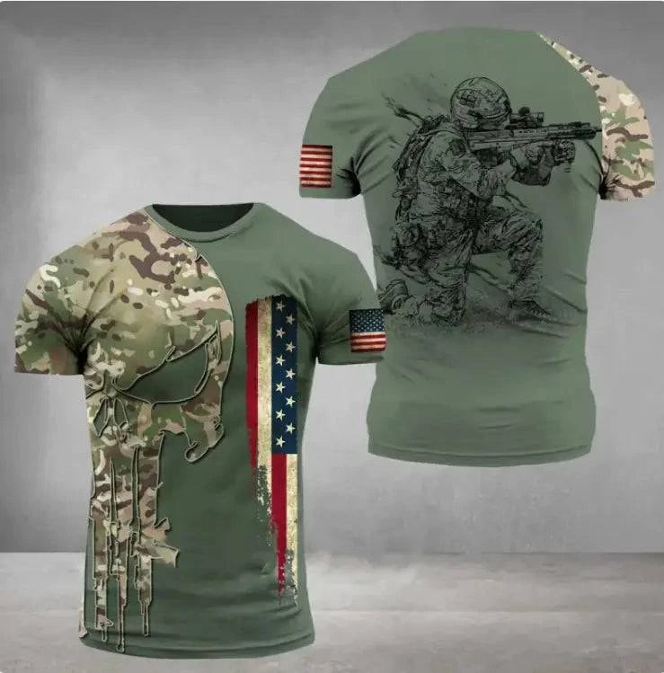 Military Printed 3dT-Shirt - Rafaga1