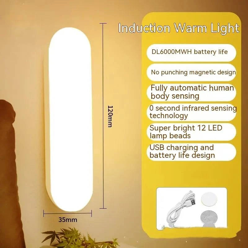 Smart Human Induction Rechargeable Small Night Lamp - Rafaga1