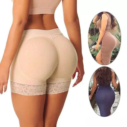 Lace Body Shaper Panties with Corset & Hip Pads - Rafaga1