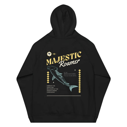 Premium Majestic Roamer Eco Hoodie - Hammerhead Shark Edition - Rafaga1