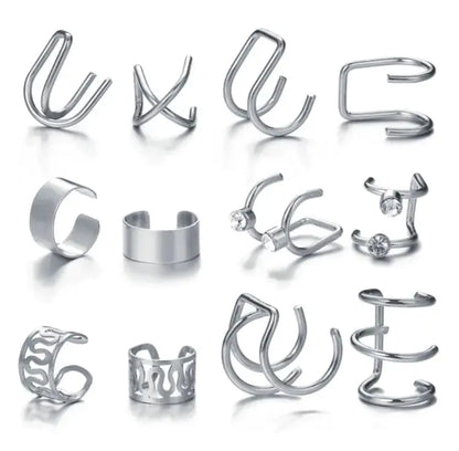 Creative Simple Non-pierced Ear Clip Five-piece Set - Rafaga1