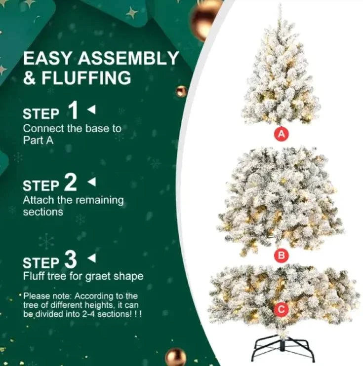 Frost Glow 5ft Flocked Tree - Rafaga1