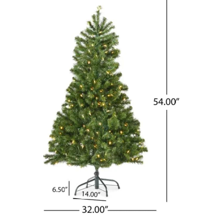 Glow Pine 4.5' Hinged Tree - Rafaga1