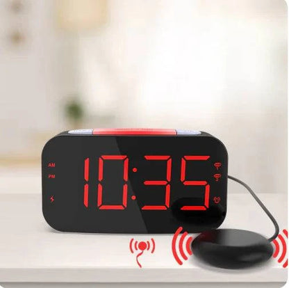 LED Digital Vibrating Alarm Clock for Heavy Sleepers - Rafaga1