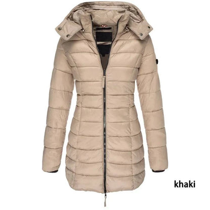 Mid-length Slim-fit Quilted Jacket - Rafaga1