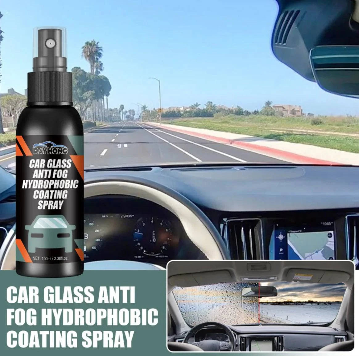 Hydrophobic Windshield Cleaning Spray - Rafaga1