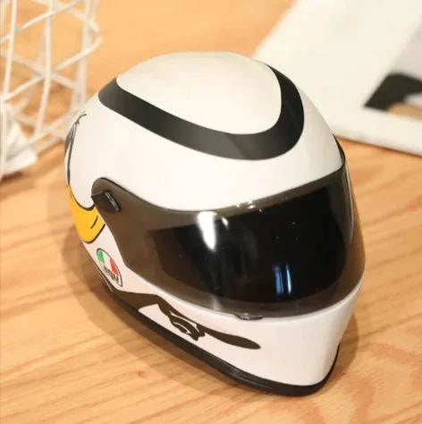 Motorcycle Helmet Racing Bear Decor - A fun, unique gift for bike lovers - Rafaga1