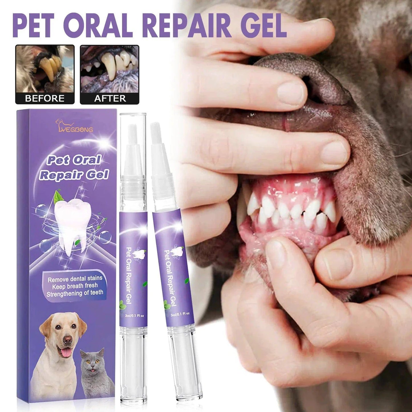 Pet Oral Repair Gel Care Cleaner - Rafaga1