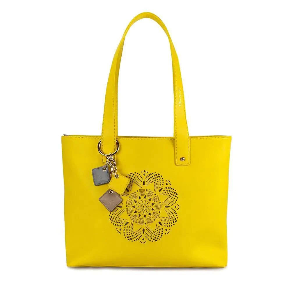 Sprout Leather Tote -Lemon - Rafaga1