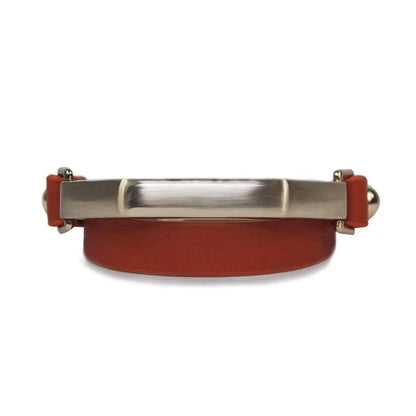 Sash Leather Bracelet- Orange - Rafaga1