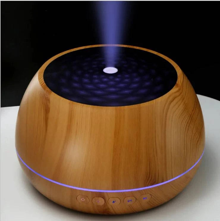 Luxury Multifunction 1000ml 7 Colors Essential Oil Aroma Diffuser Blue tooth With Negative Ion Purification - Rafaga1