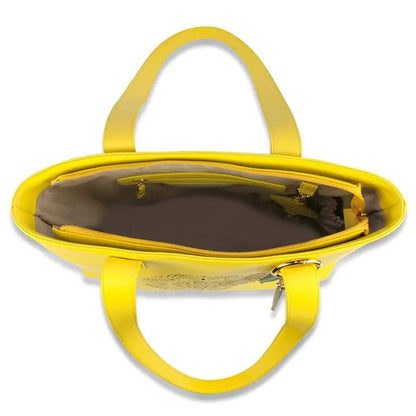 Sprout Leather Tote -Lemon - Rafaga1