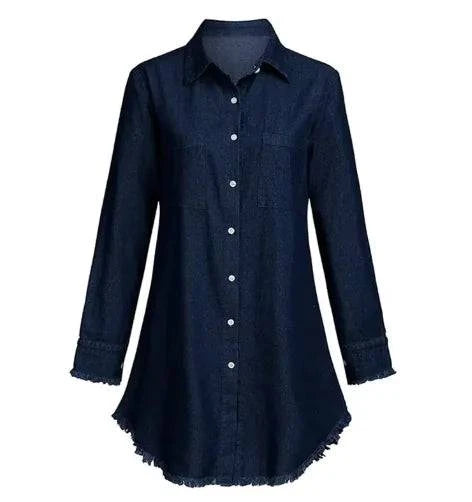 Fringe Edge Denim Shirt - Rafaga1