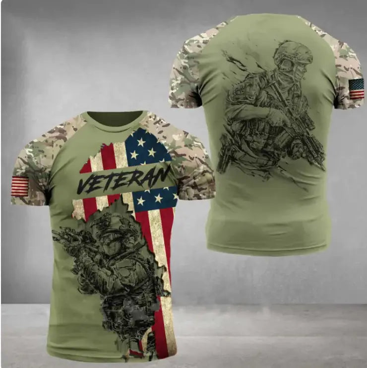 Military Printed 3dT-Shirt - Rafaga1