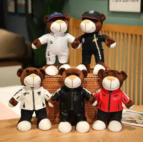 Motorcycle Helmet Racing Bear Decor - A fun, unique gift for bike lovers - Rafaga1