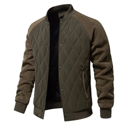 Mens Patchwork Thick Fleece Lined Jacket - Rafaga1