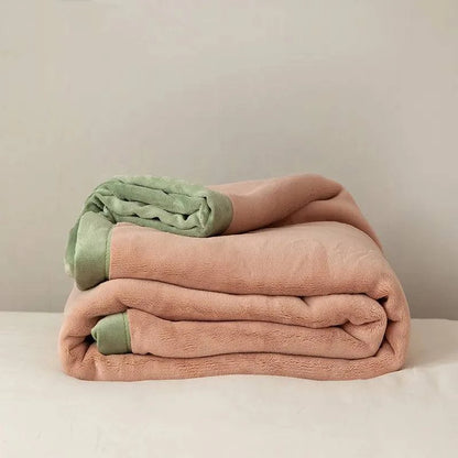 Simple Japanese Style Plain Milk Velvet Casual Blanket - Rafaga1