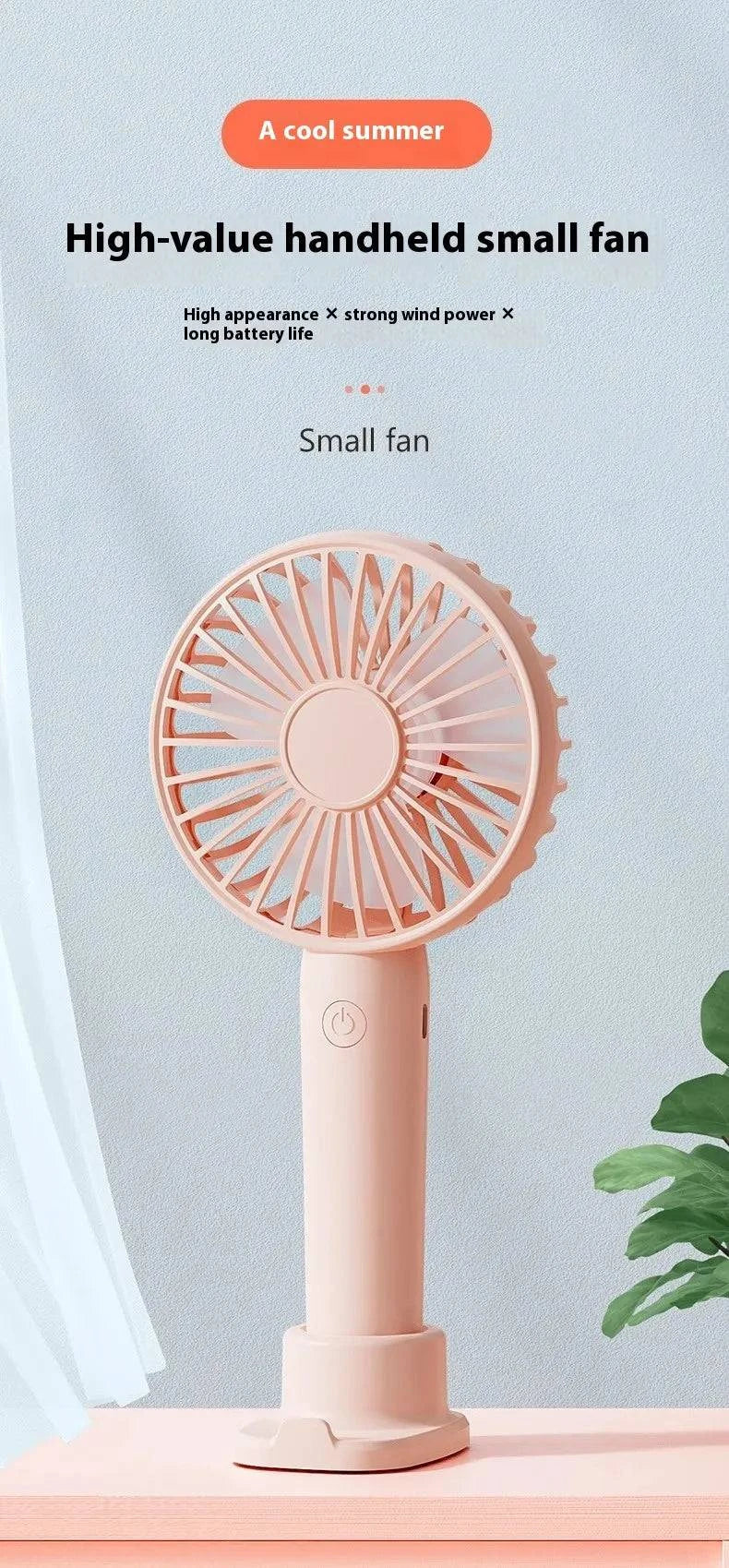 Portable Portable Mute Small Handheld Fan - Rafaga1