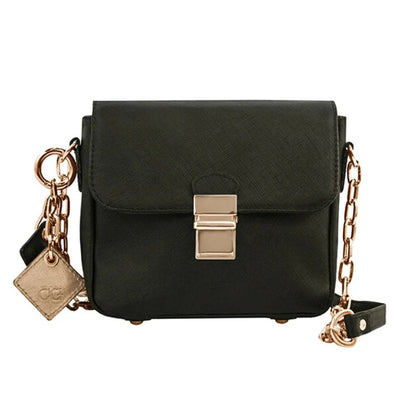 Tiny Leather Crossbody -Black (Option 1) - Rafaga1