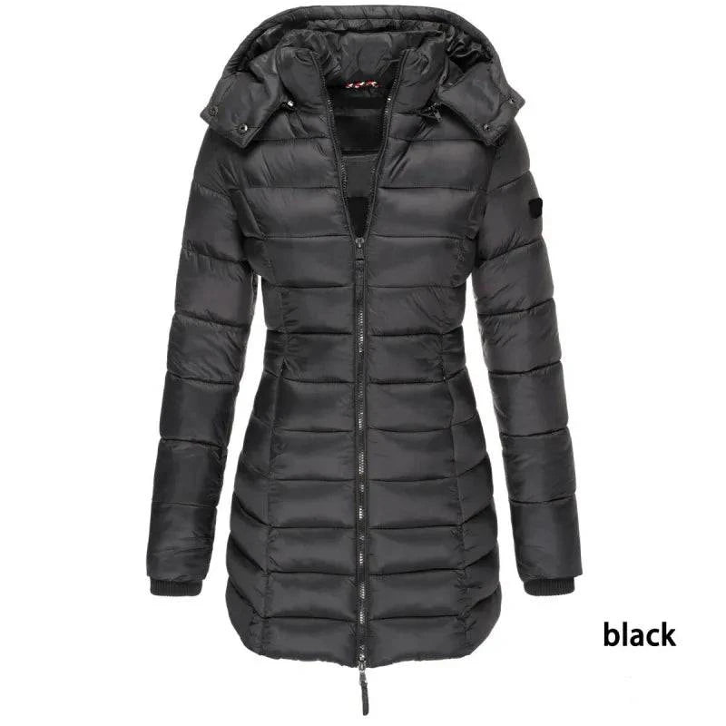 Mid-length Slim-fit Quilted Jacket - Rafaga1