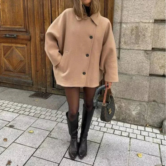 Cozy Chic Wool Coat - Rafaga1